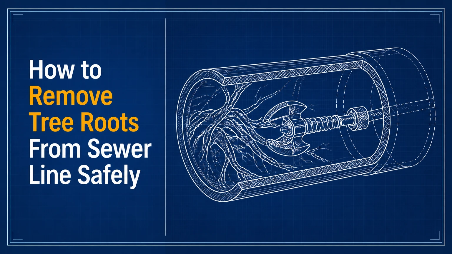 how to remove tree roots from sewer line