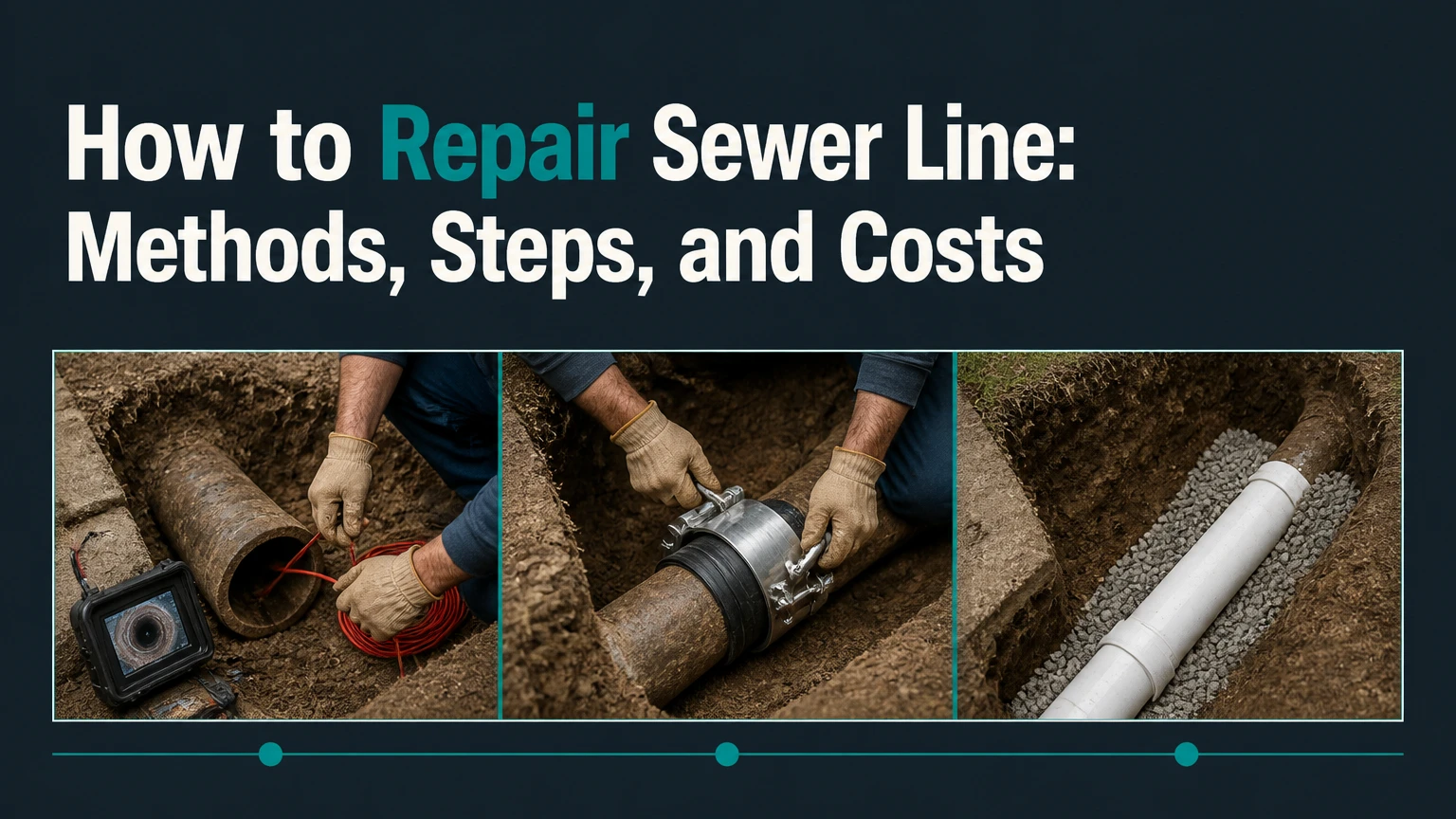 how to repair sewer line