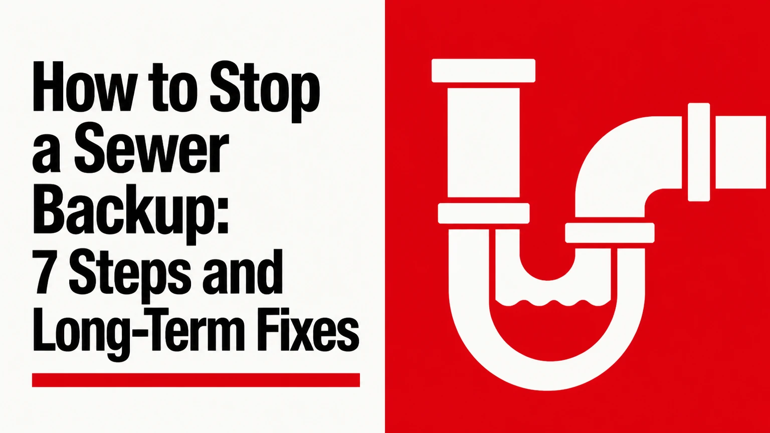 how to stop a sewer backup