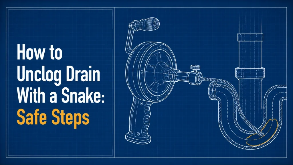 how to unclog drain with a snake
