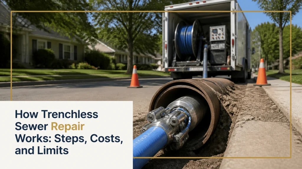 how trenchless sewer repair works
