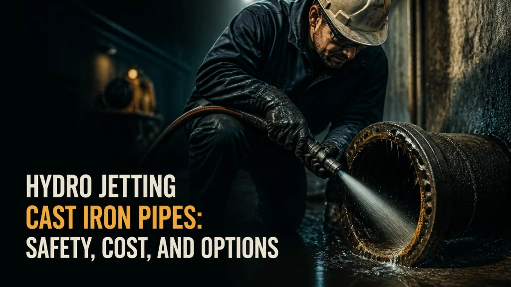 hydro jetting cast iron pipes