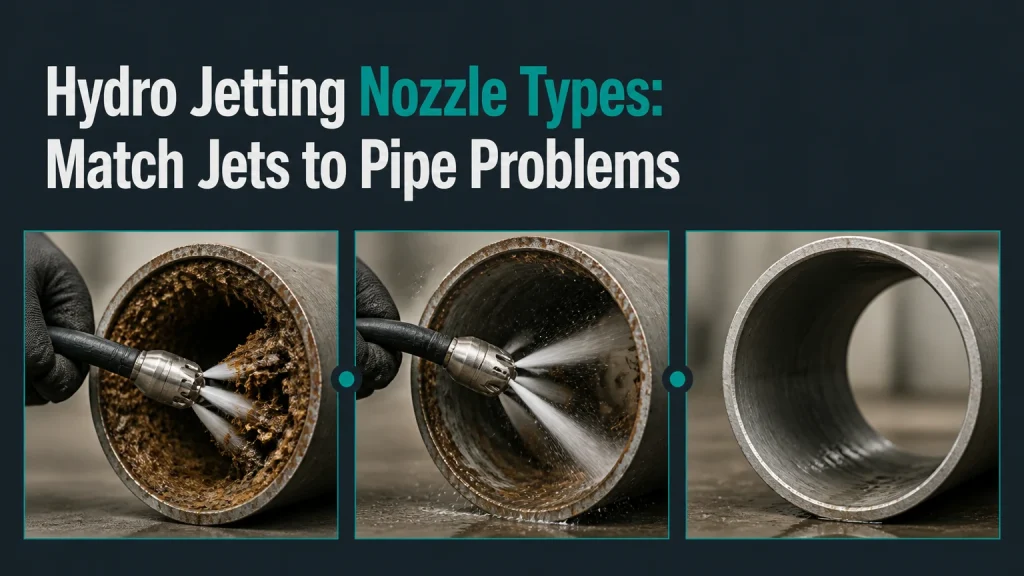 hydro jetting nozzle types