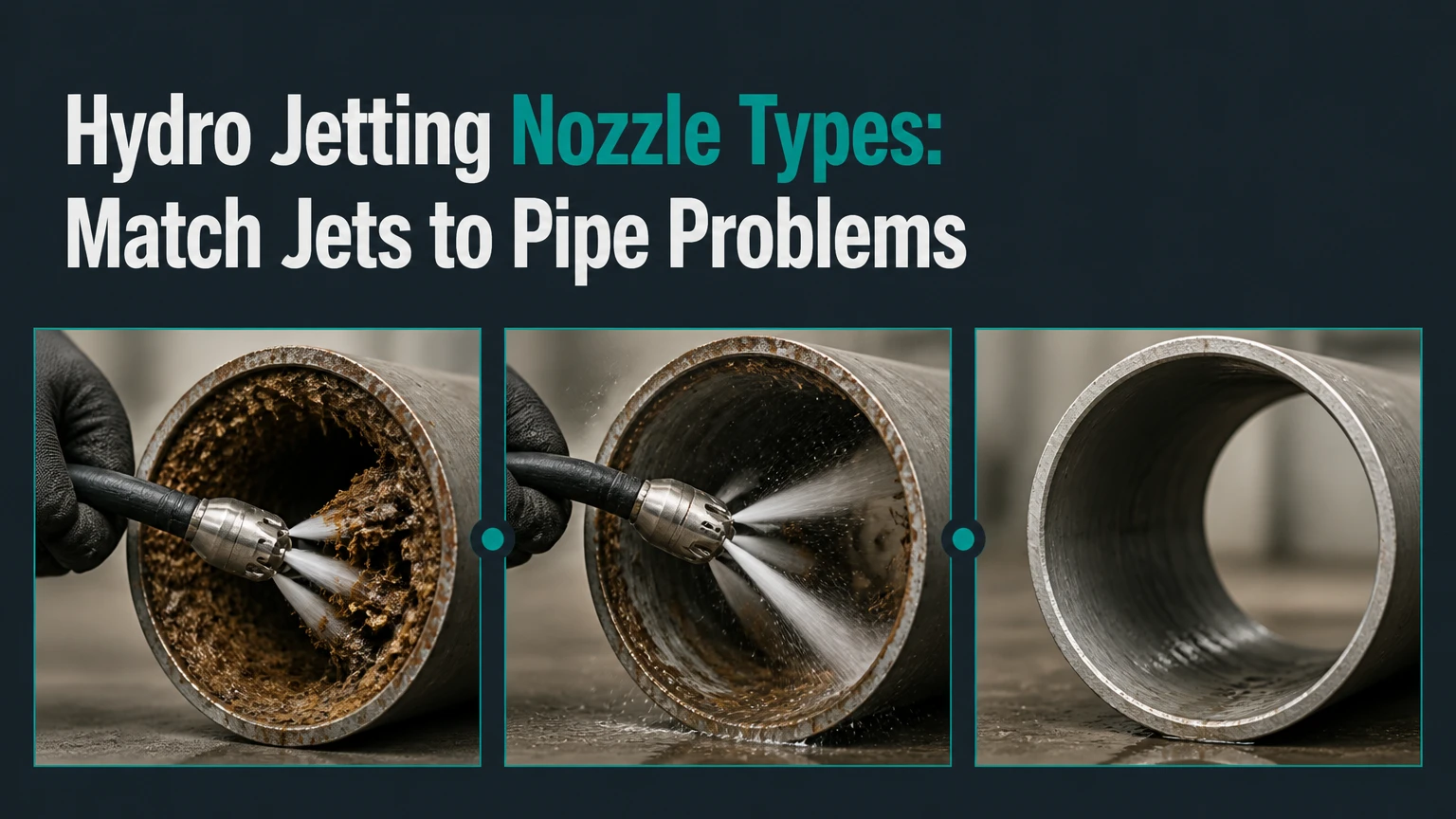 hydro jetting nozzle types