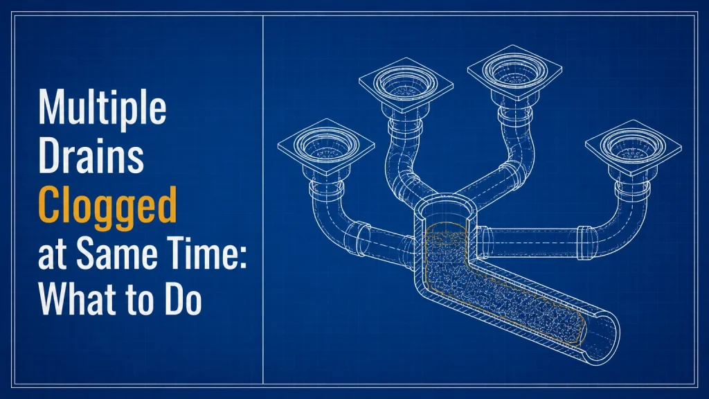 multiple drains clogged at same time