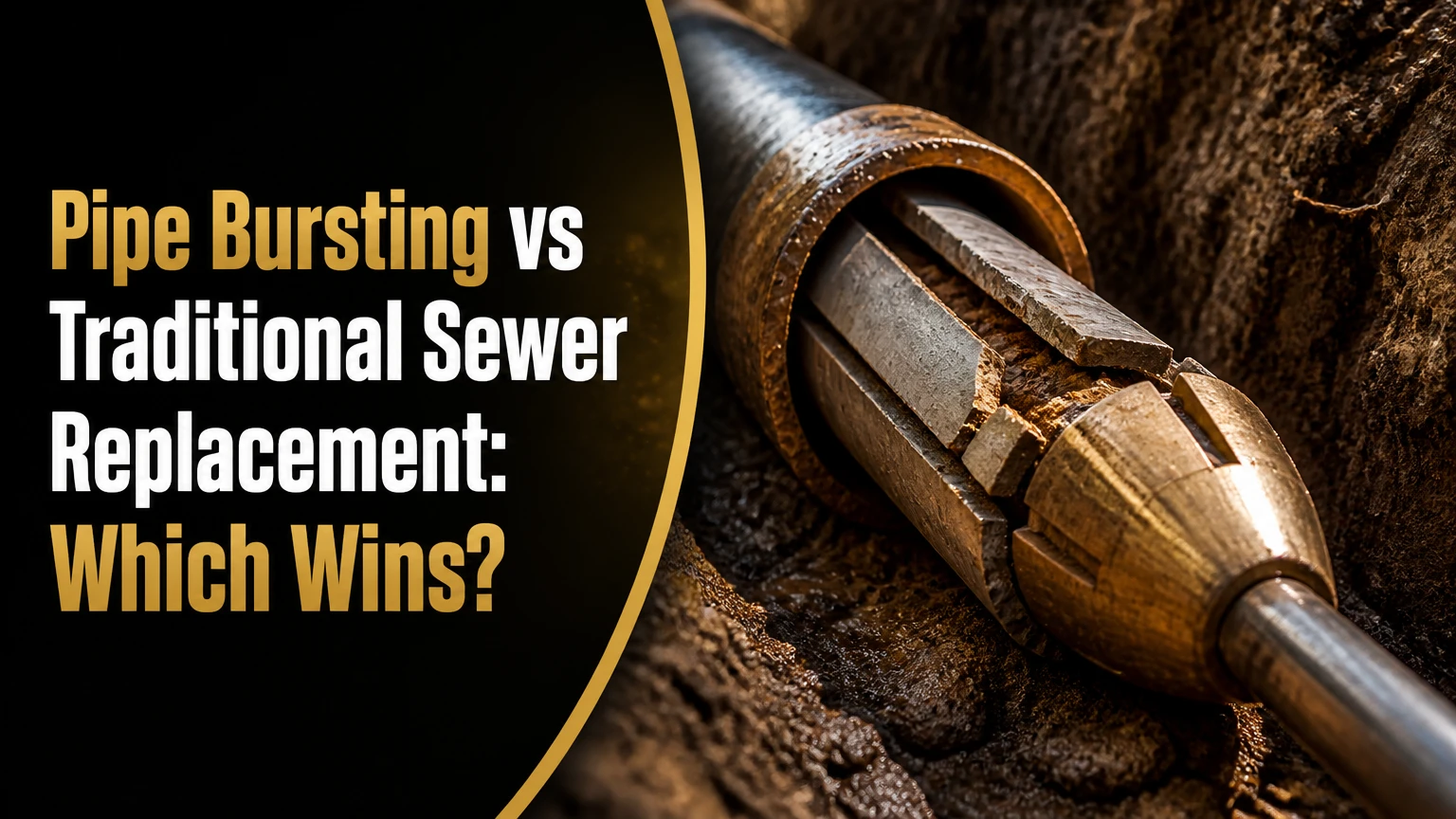 pipe bursting vs traditional sewer replacement