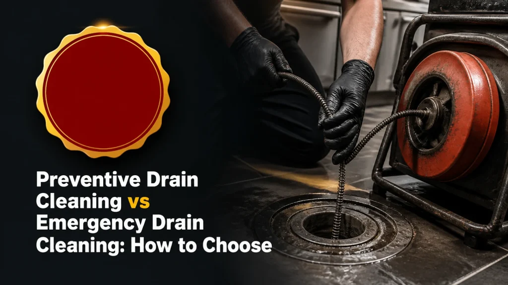 preventive drain cleaning vs emergency drain cleaning