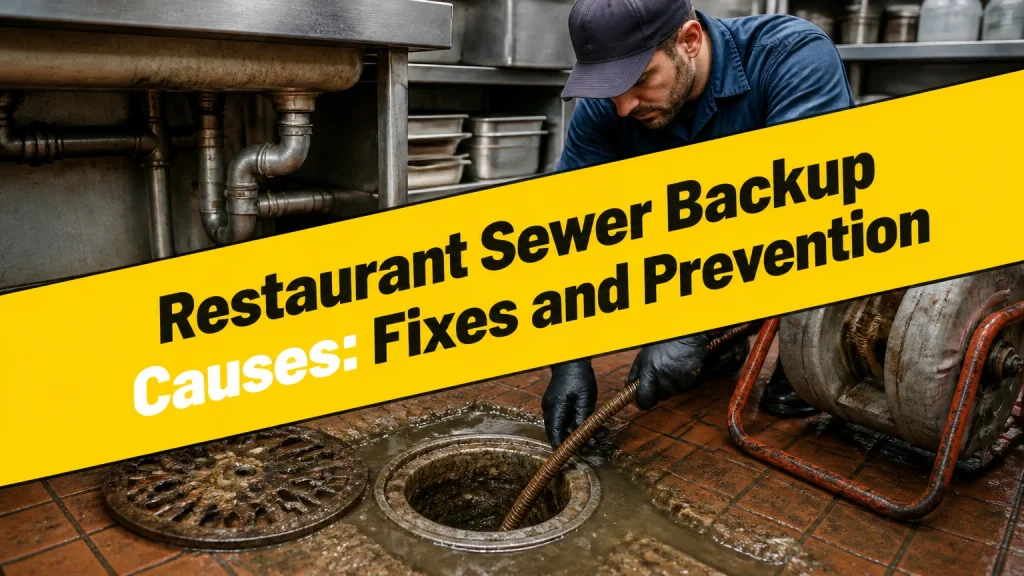 restaurant sewer backup causes