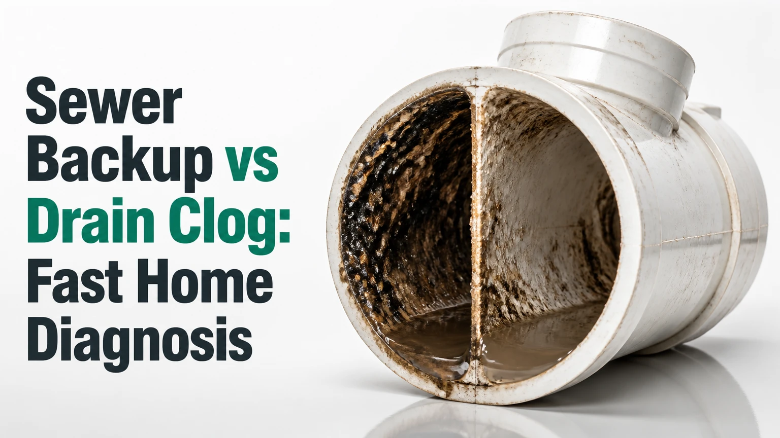 sewer backup vs drain clog