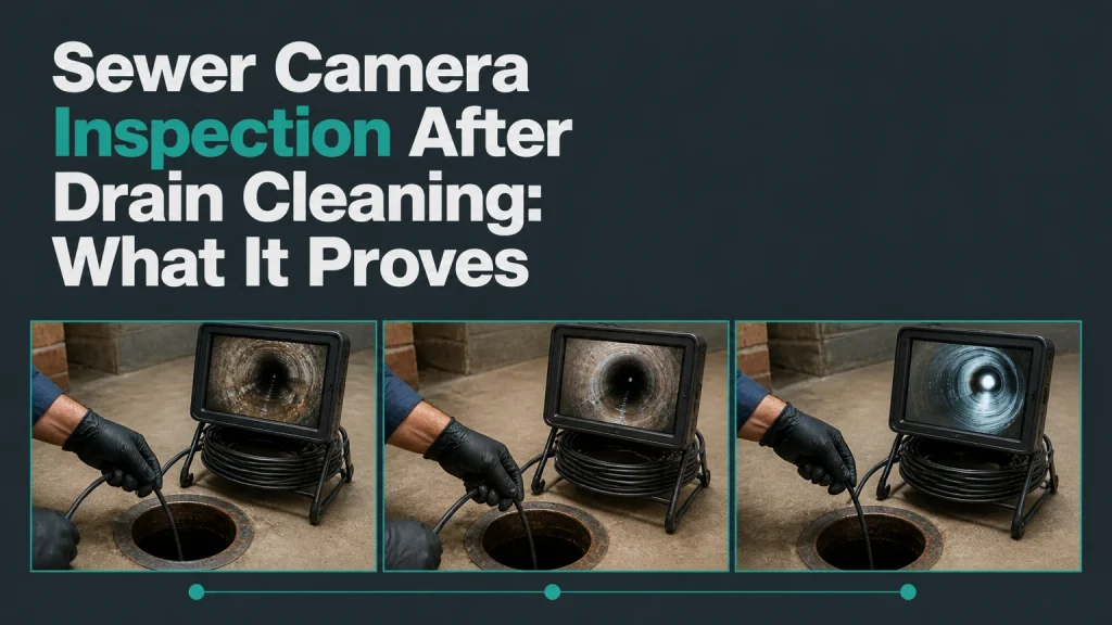 sewer camera inspection after drain cleaning