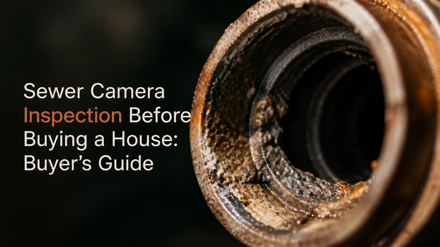 sewer camera inspection before buying a house