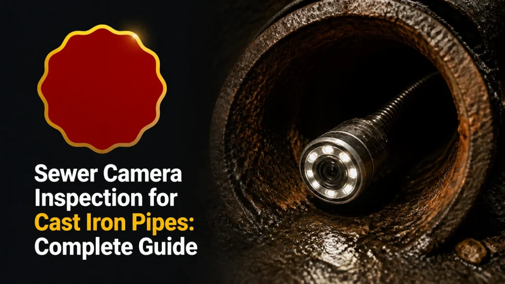 sewer camera inspection for cast iron pipes