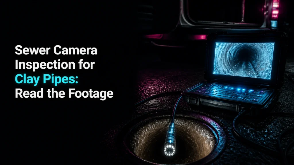 sewer camera inspection for clay pipes