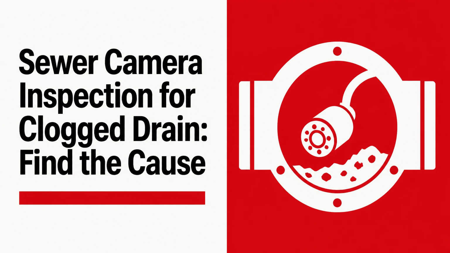 sewer camera inspection for clogged drain