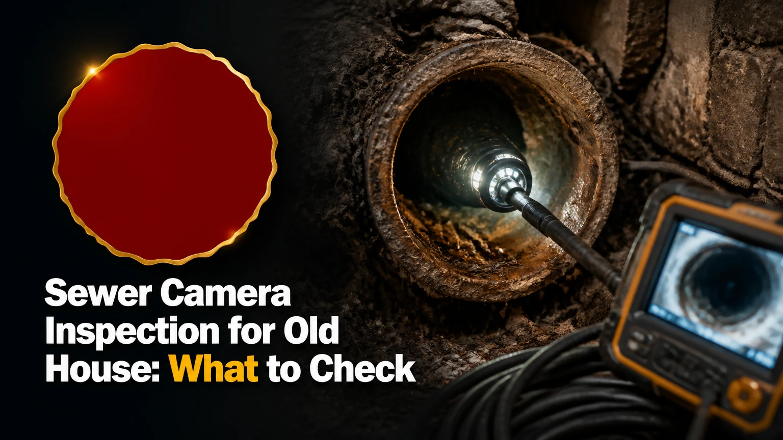 sewer camera inspection for old house