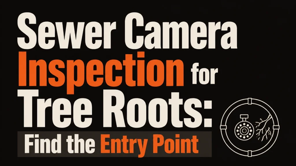 sewer camera inspection for tree roots