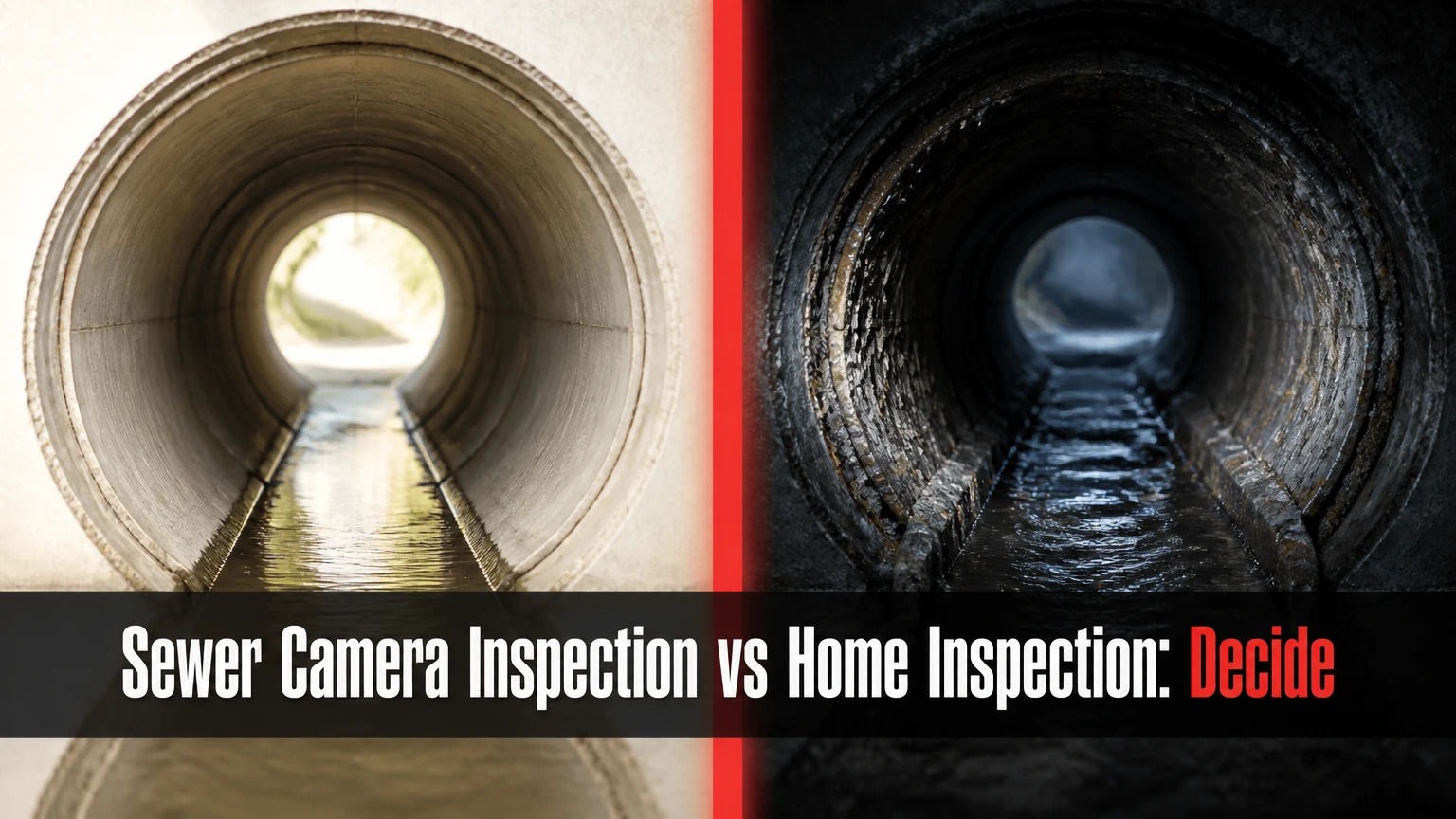 sewer camera inspection vs home inspection
