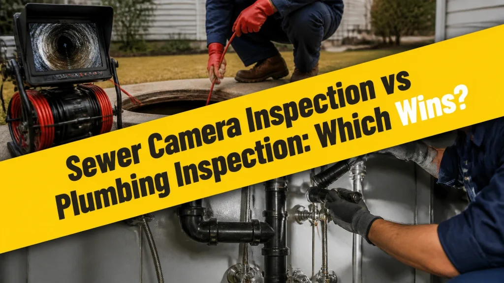 sewer camera inspection vs plumbing inspection
