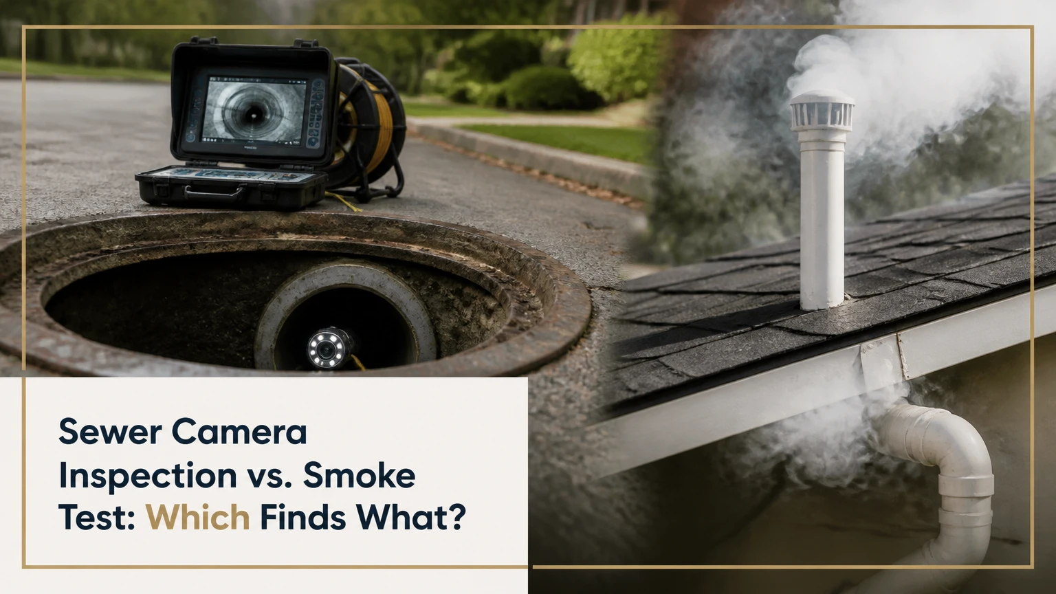 sewer camera inspection vs smoke test