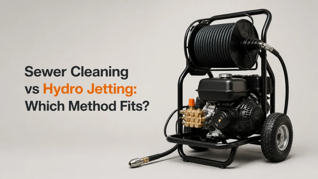 sewer cleaning vs hydro jetting
