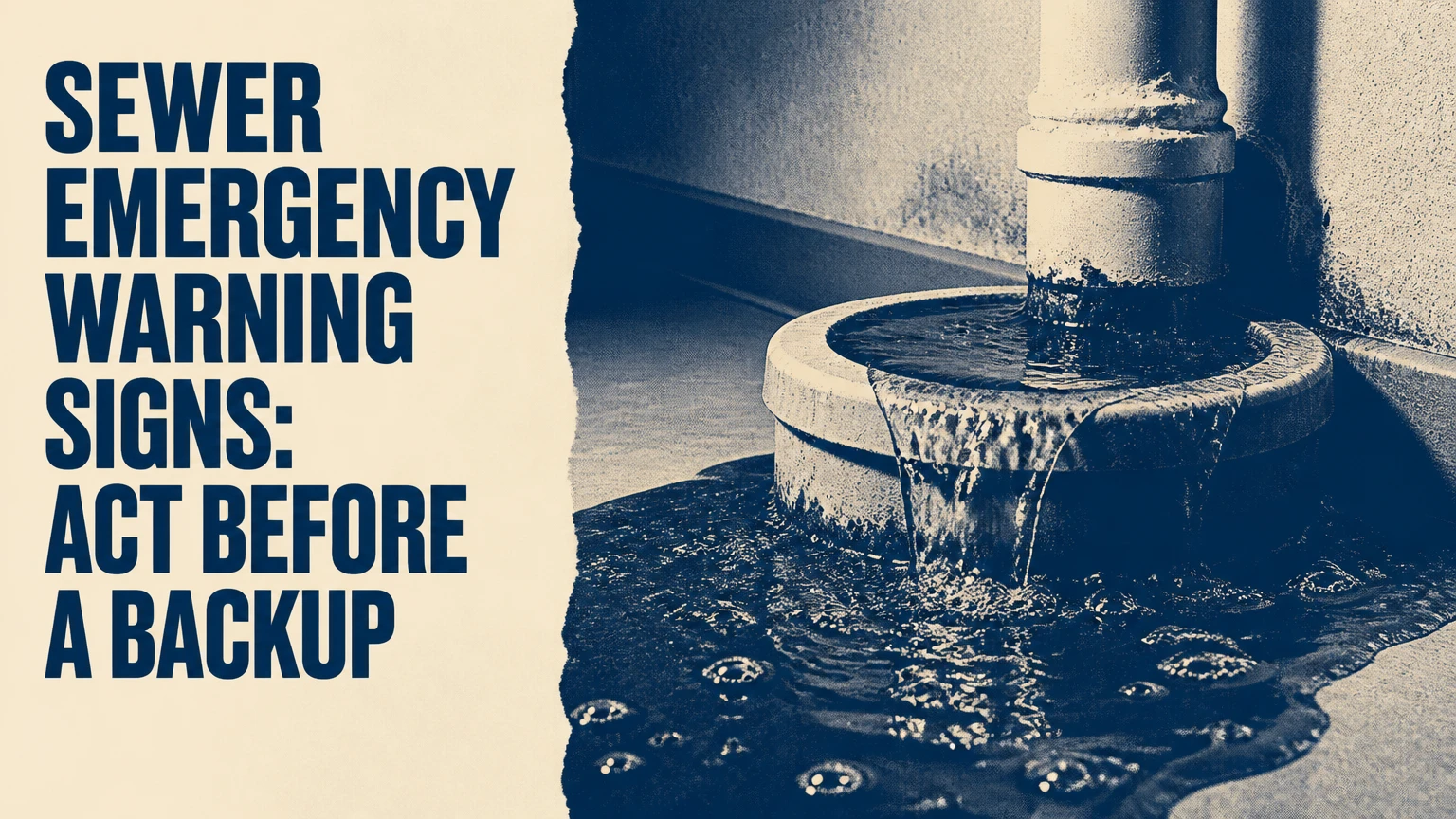 sewer emergency warning signs