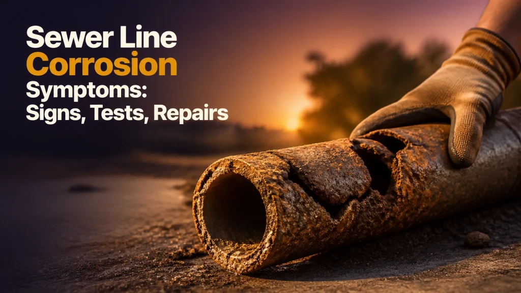 sewer line corrosion symptoms