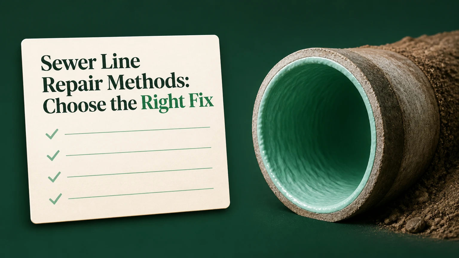 sewer line repair methods