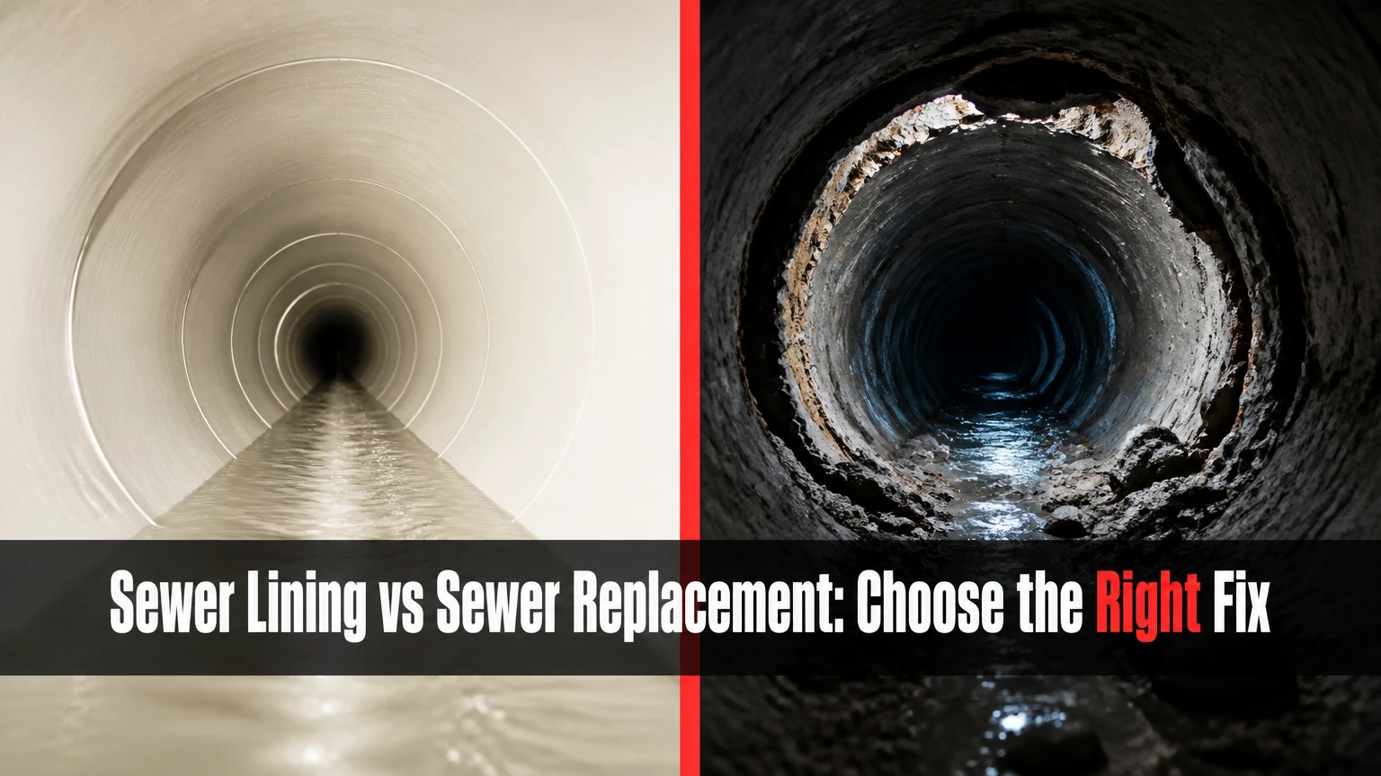 sewer lining vs sewer replacement