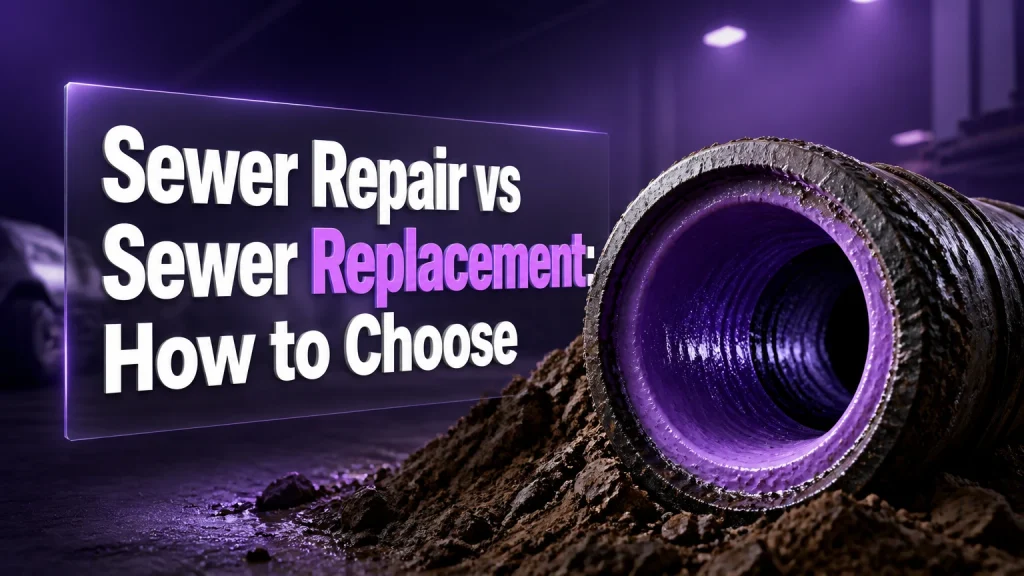 sewer repair vs sewer replacement