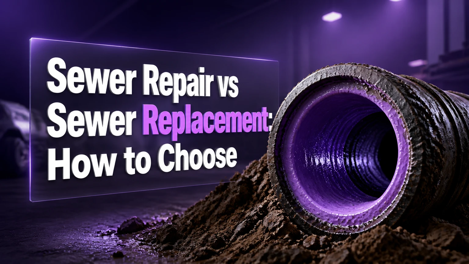 sewer repair vs sewer replacement