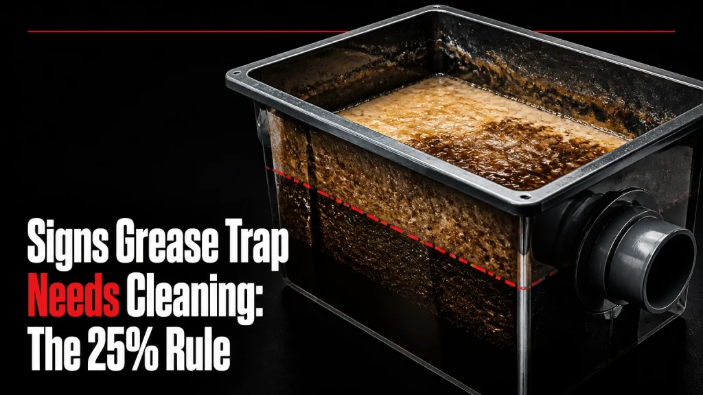 signs grease trap needs cleaning