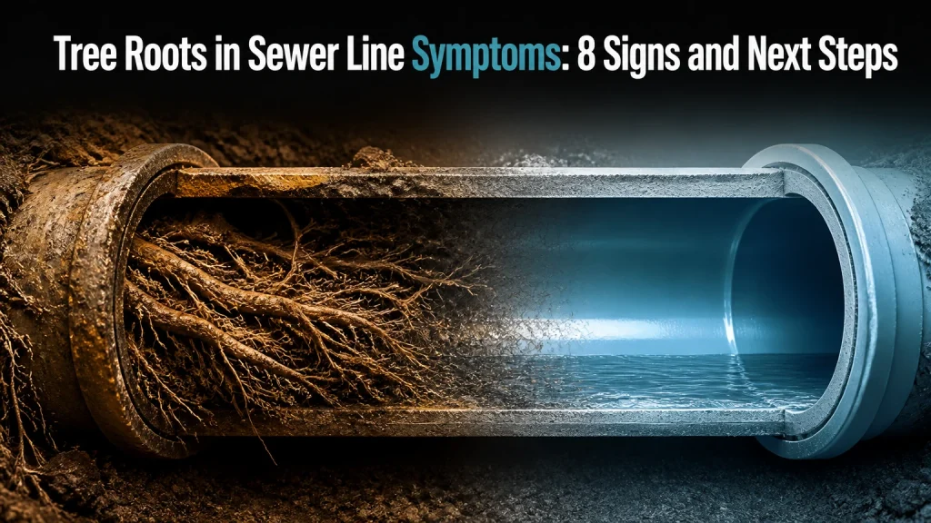 tree roots in sewer line symptoms