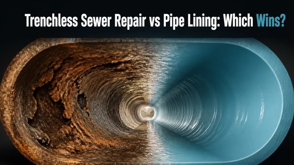 trenchless sewer repair vs pipe lining