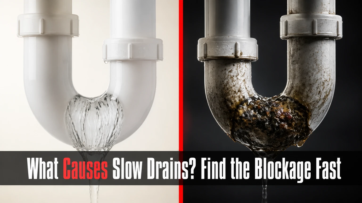 what causes slow drains