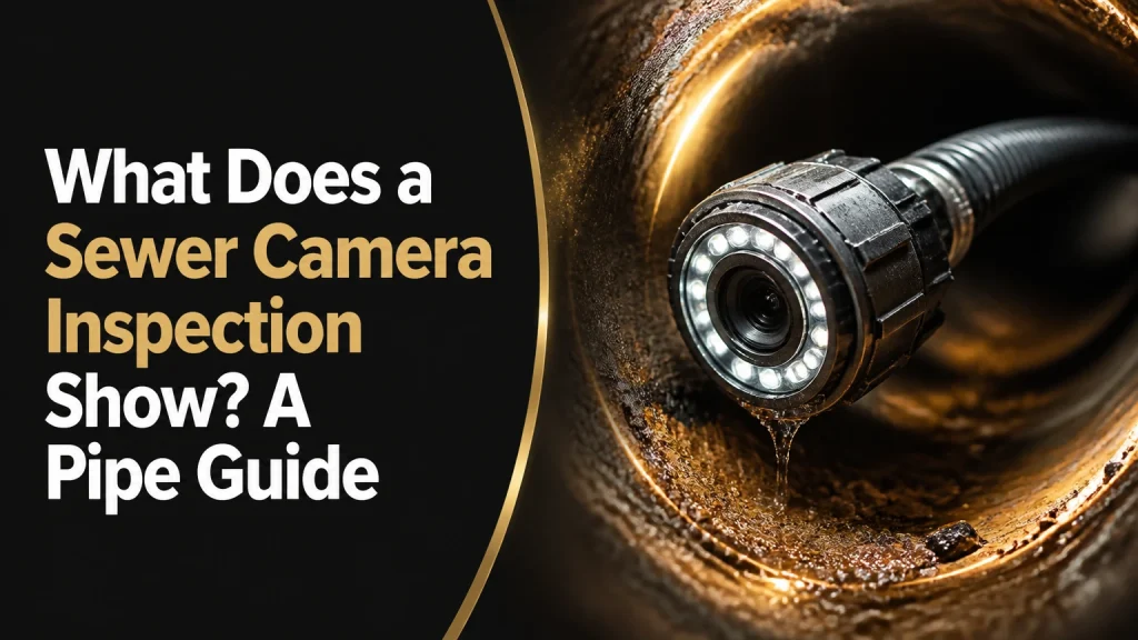 what does a sewer camera inspection show