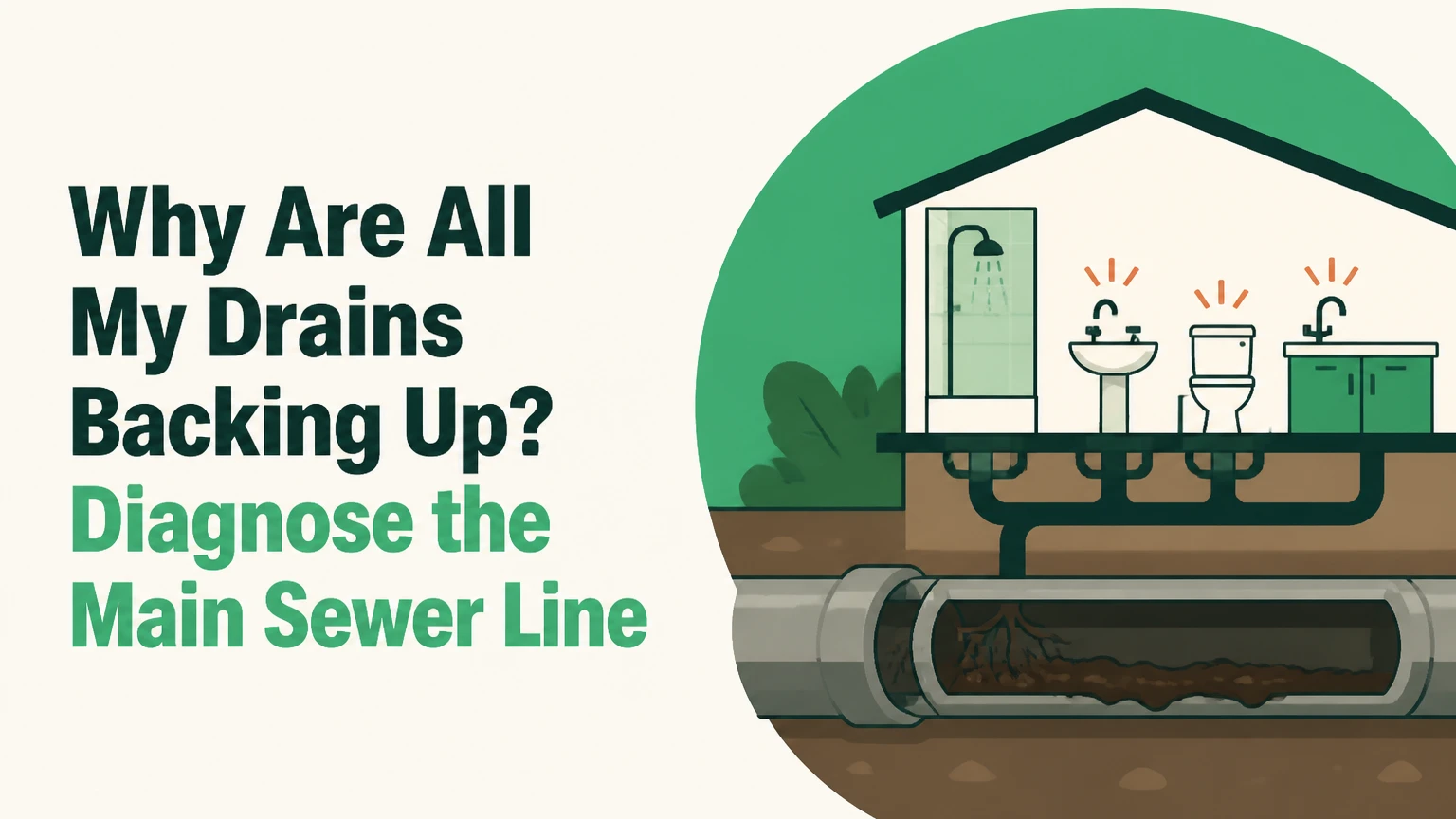 why are all my drains backing up