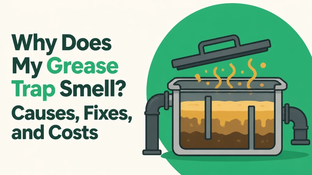 why does my grease trap smell