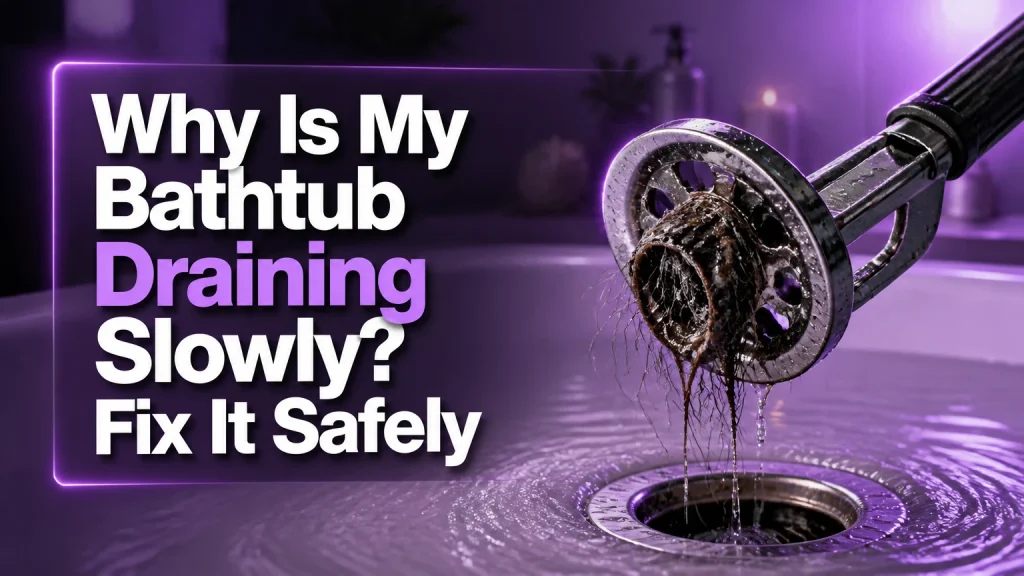 why is my bathtub draining slowly