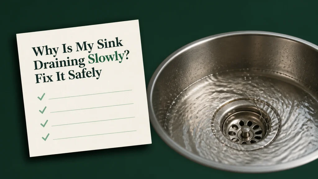 why is my sink draining slowly