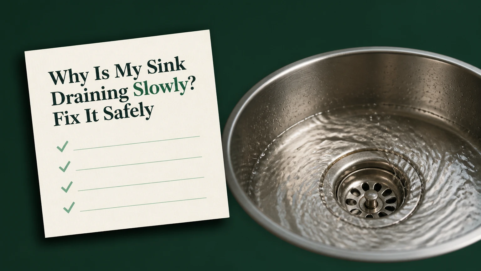 why is my sink draining slowly
