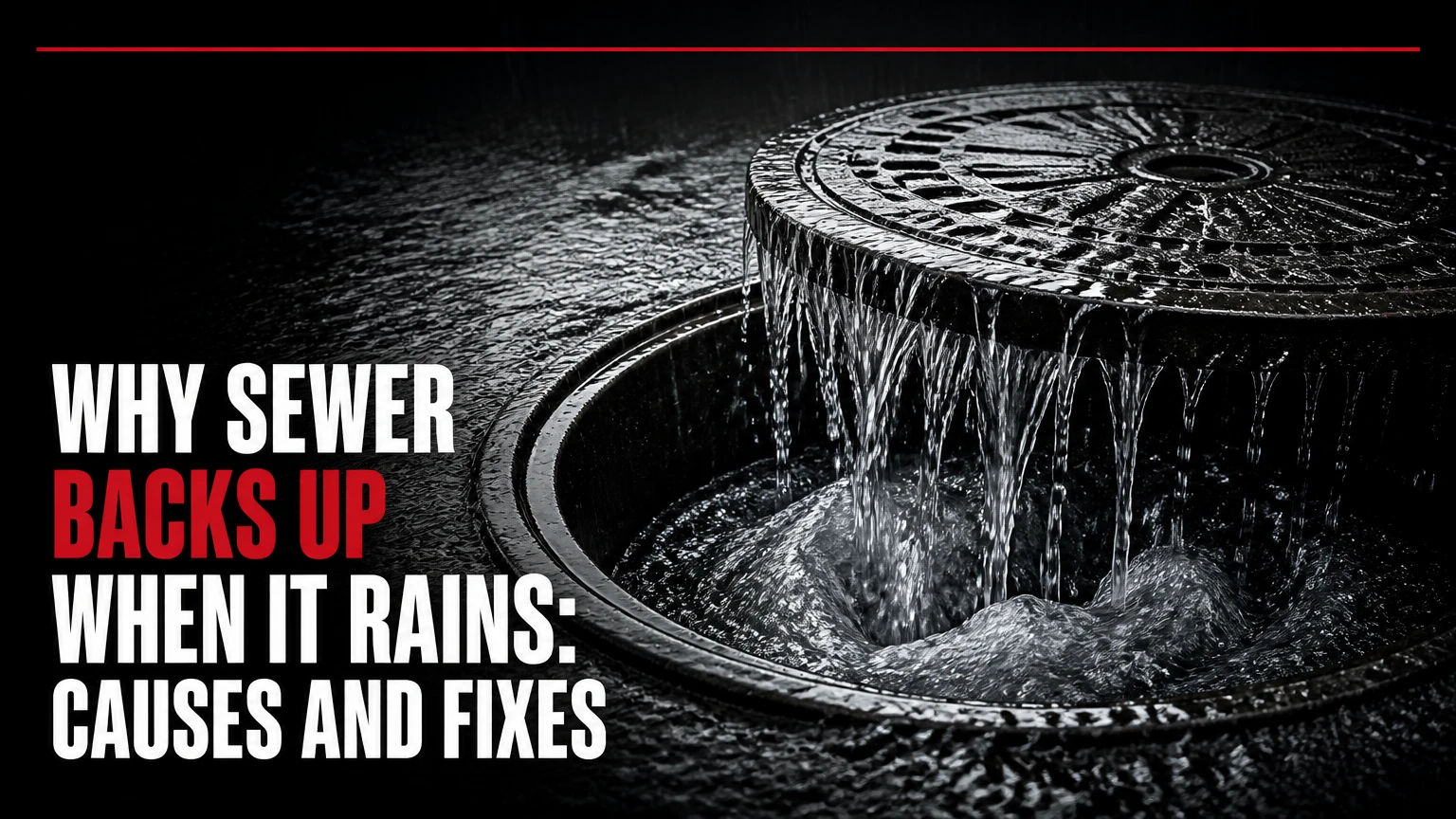 why sewer backs up when it rains